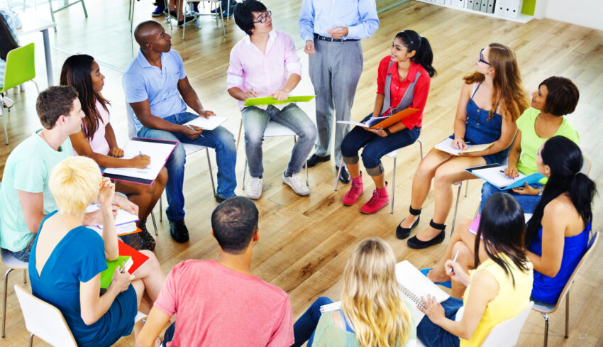 College Students Learning Education University Teaching Concept
